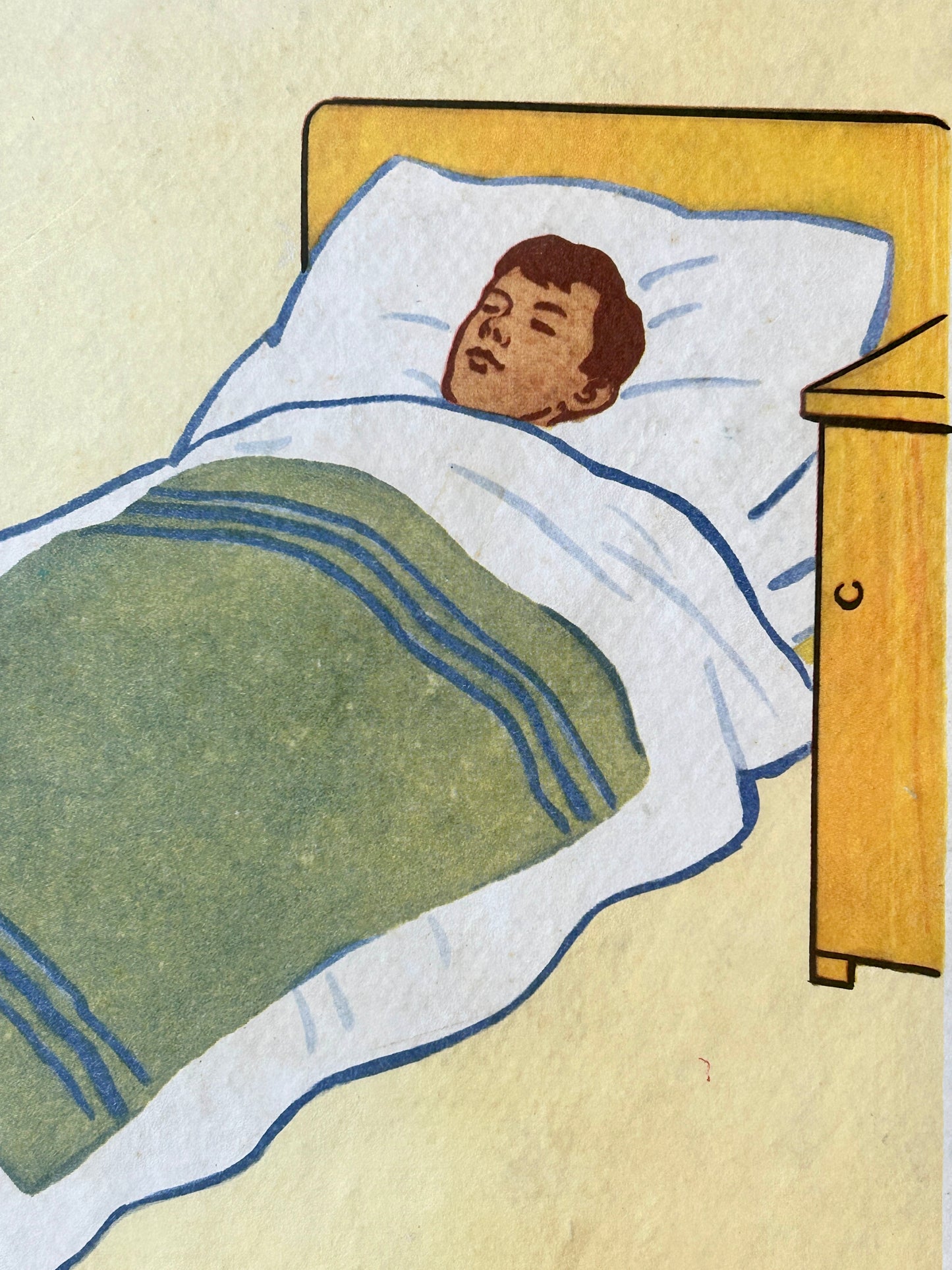 Original Soviet First Aid & Radiation Safety Double-Sided Poster – 1980s Vintage USSR Civil Defence School Chart